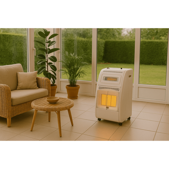 Poêle à gaz 5700W Chauffage d'appoint Hybride Gaz et Électrique 20-100 m² - Piezo KOMBI LINE - Image 7