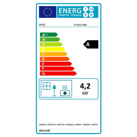 Poêle à gaz 5700W Chauffage d'appoint Hybride Gaz et Électrique 20-100 m² - Piezo KOMBI LINE - Image 5