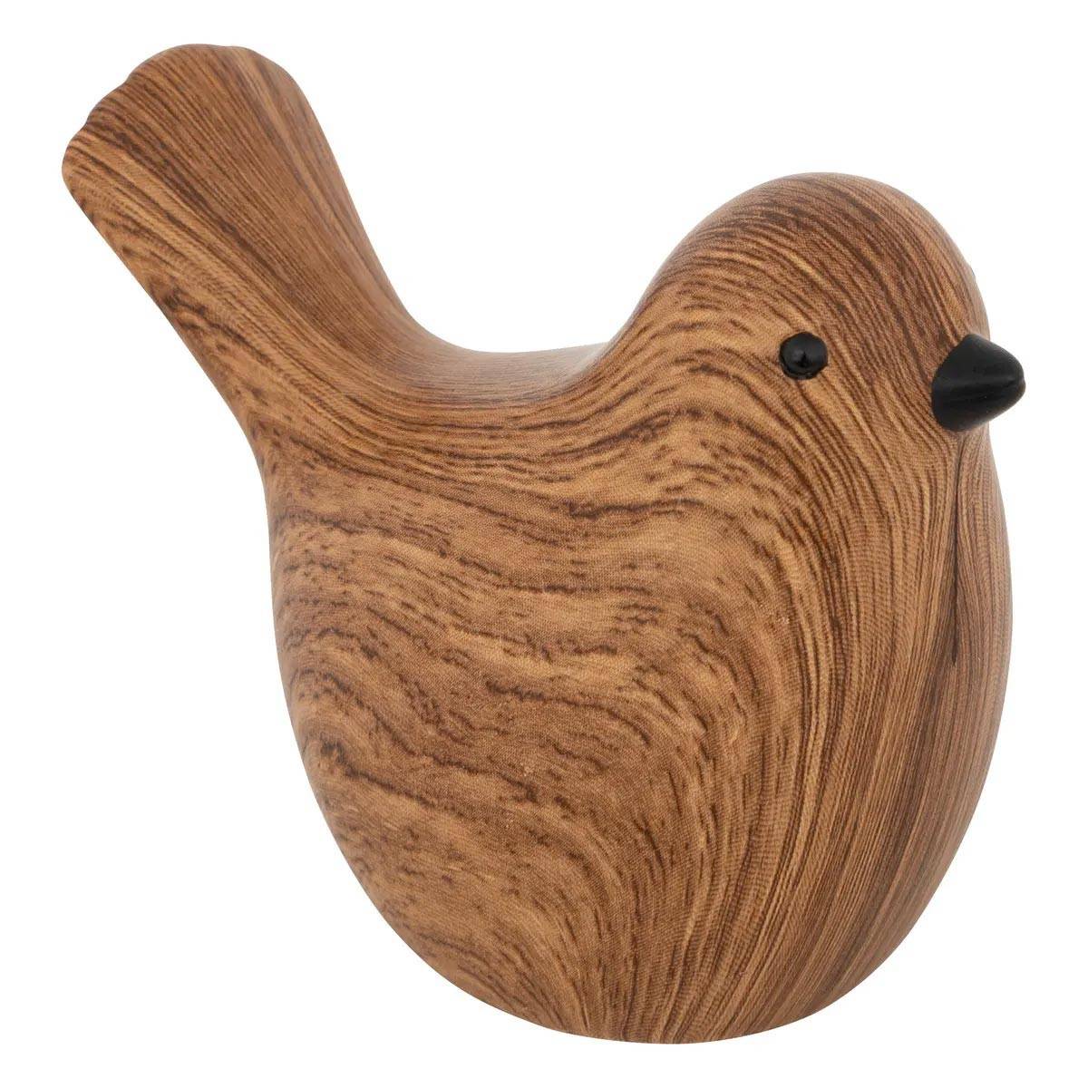 Lot de 2 Oiseaux en Dolomite "Family Corner" 14cm Marron - Image 2
