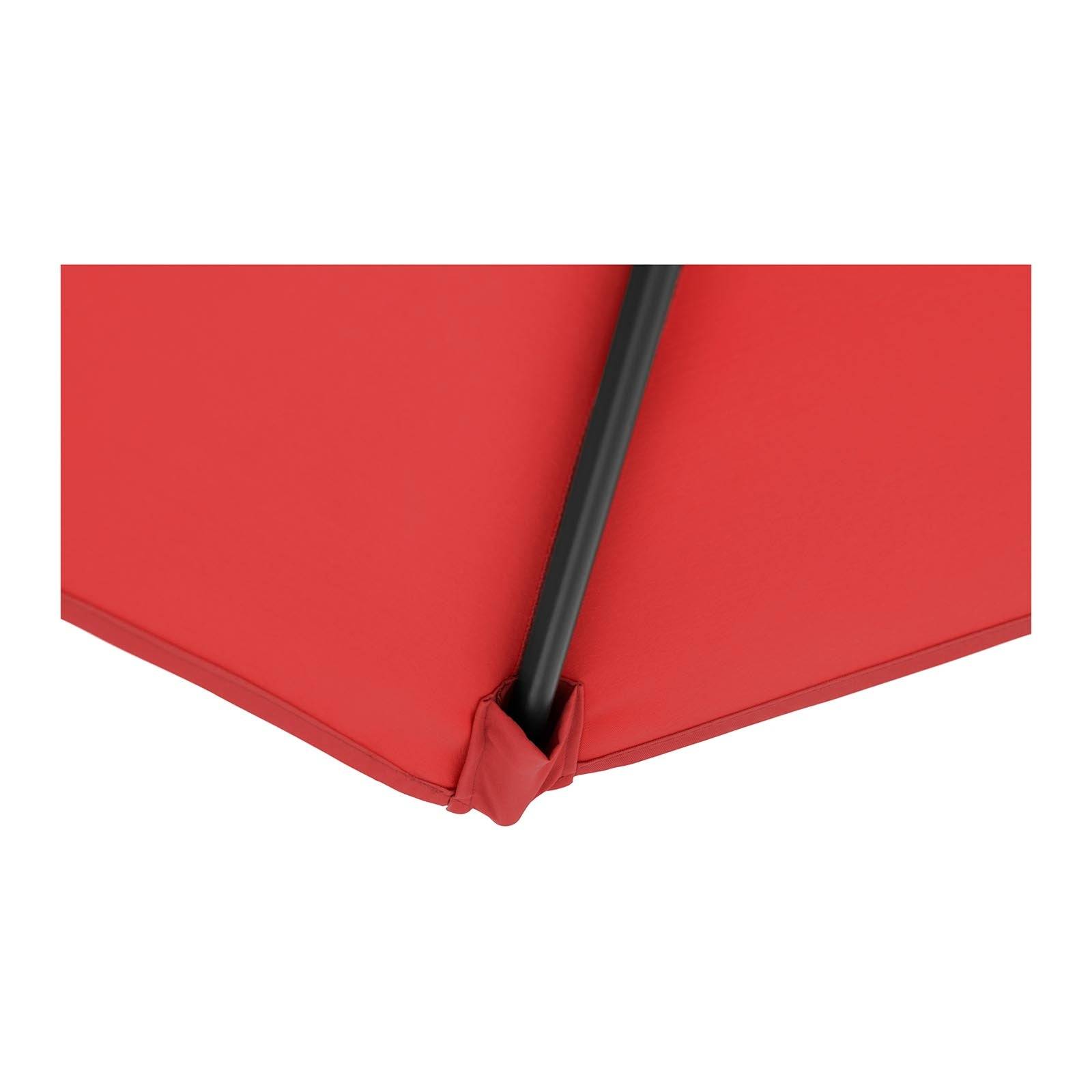 Helloshop26 - Parasol déporté - rouge - rond - diamètre 300 cm - inclinable - Image 7