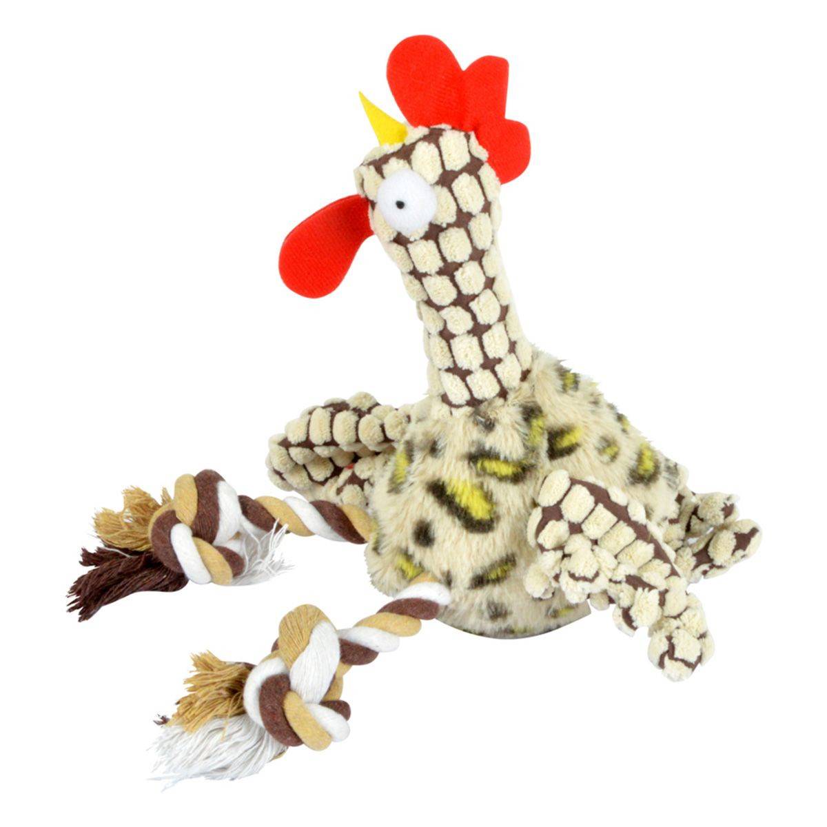 Love Story - Peluche pour Chien "Coq" 30cm Marron & Blanc - Image 2