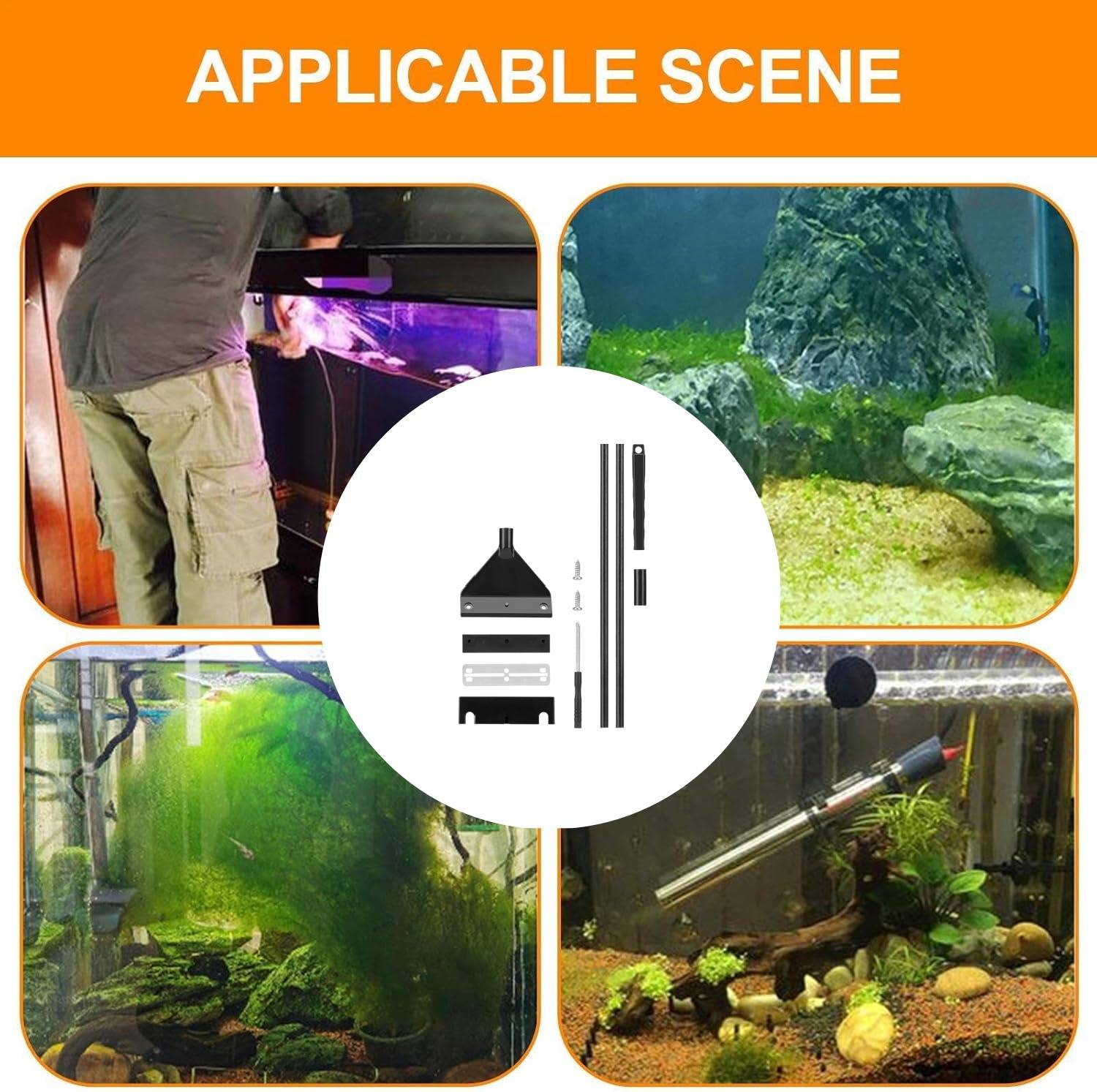 DtopbuyAge - Raclette acier inox - Nettoyage vitres aquarium DtopbuyAge - Image 5