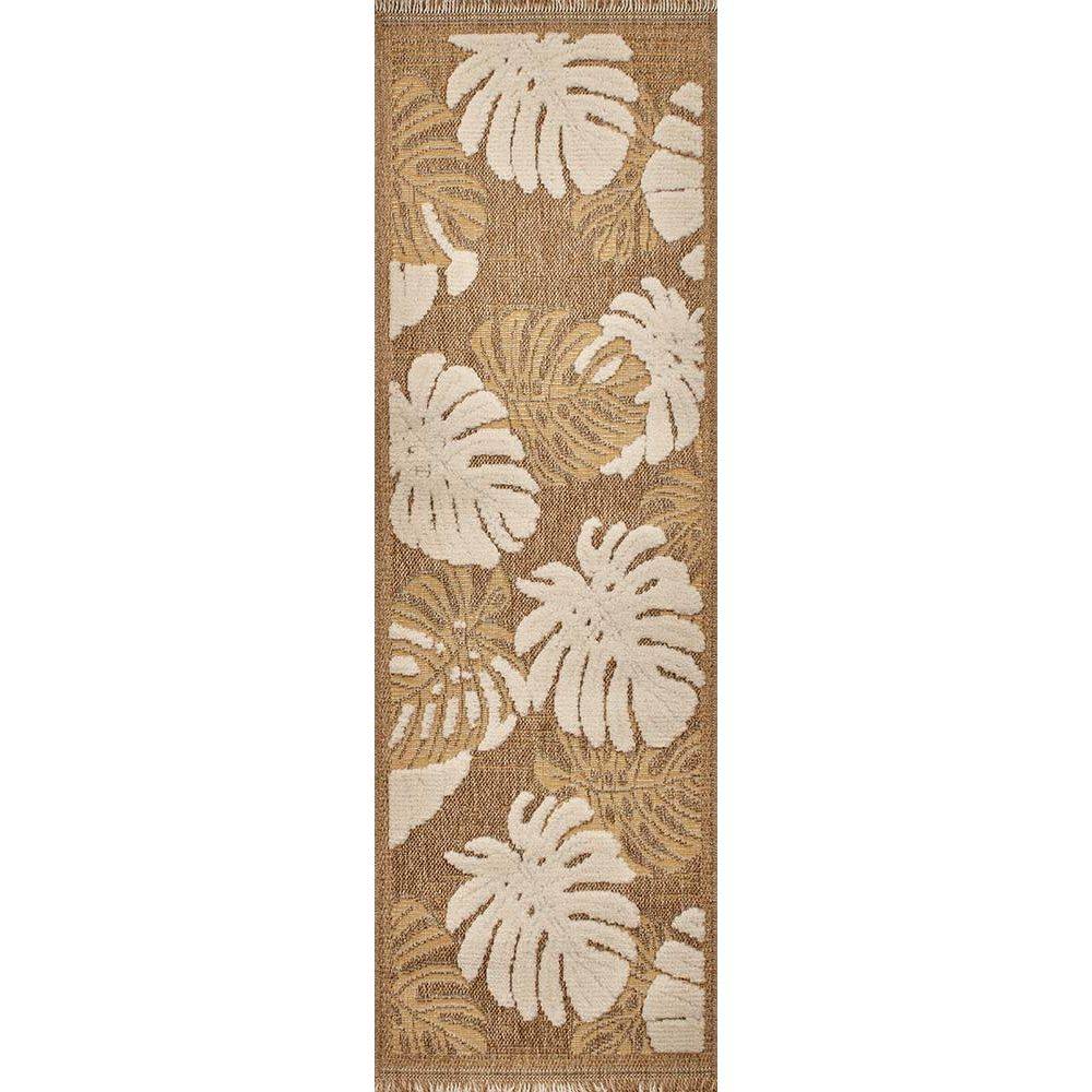 Jardindeco - Tapis intérieur extérieur aspect jute jaune Tijuana 9062 170 x 120 cm - Image 4