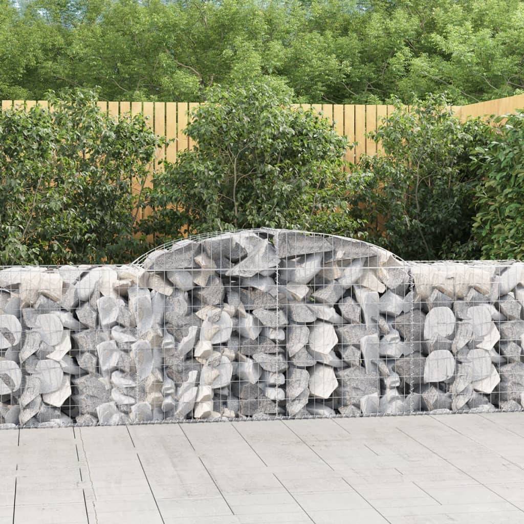 Vidaxl - Panier de gabions arqué 300x50x80/100 cm Fer galvanisé vidaXL 153514 - Image 1