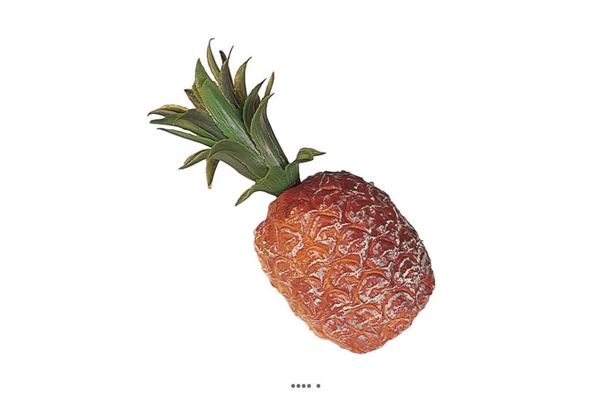 Artificielles - Ananas artificiel petite taille en Plastique soufflé H 210x100 mm - Image 2