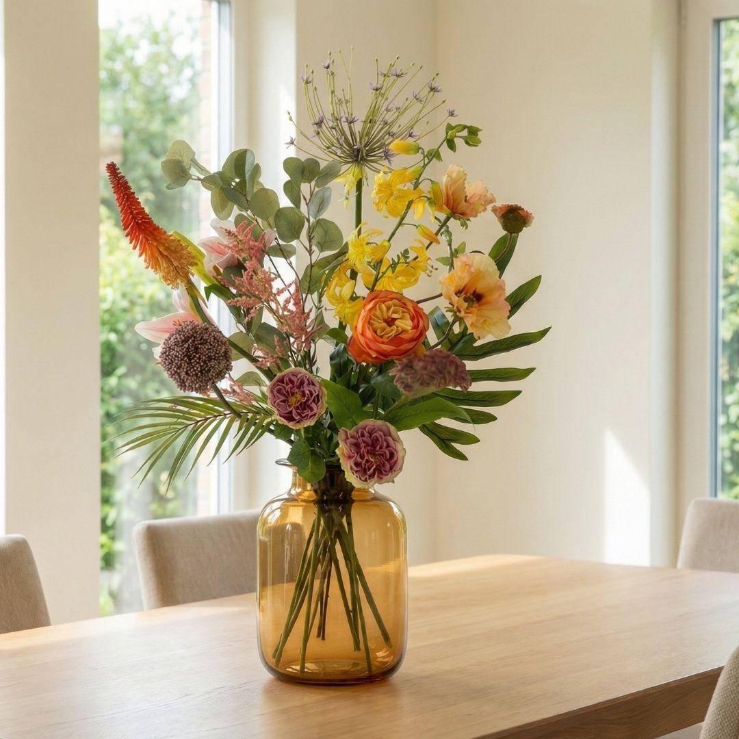 Bouquet de fleurs artificielles chic tropical - 13 tiges - ↕105cm - Plante artificielle - Image 8