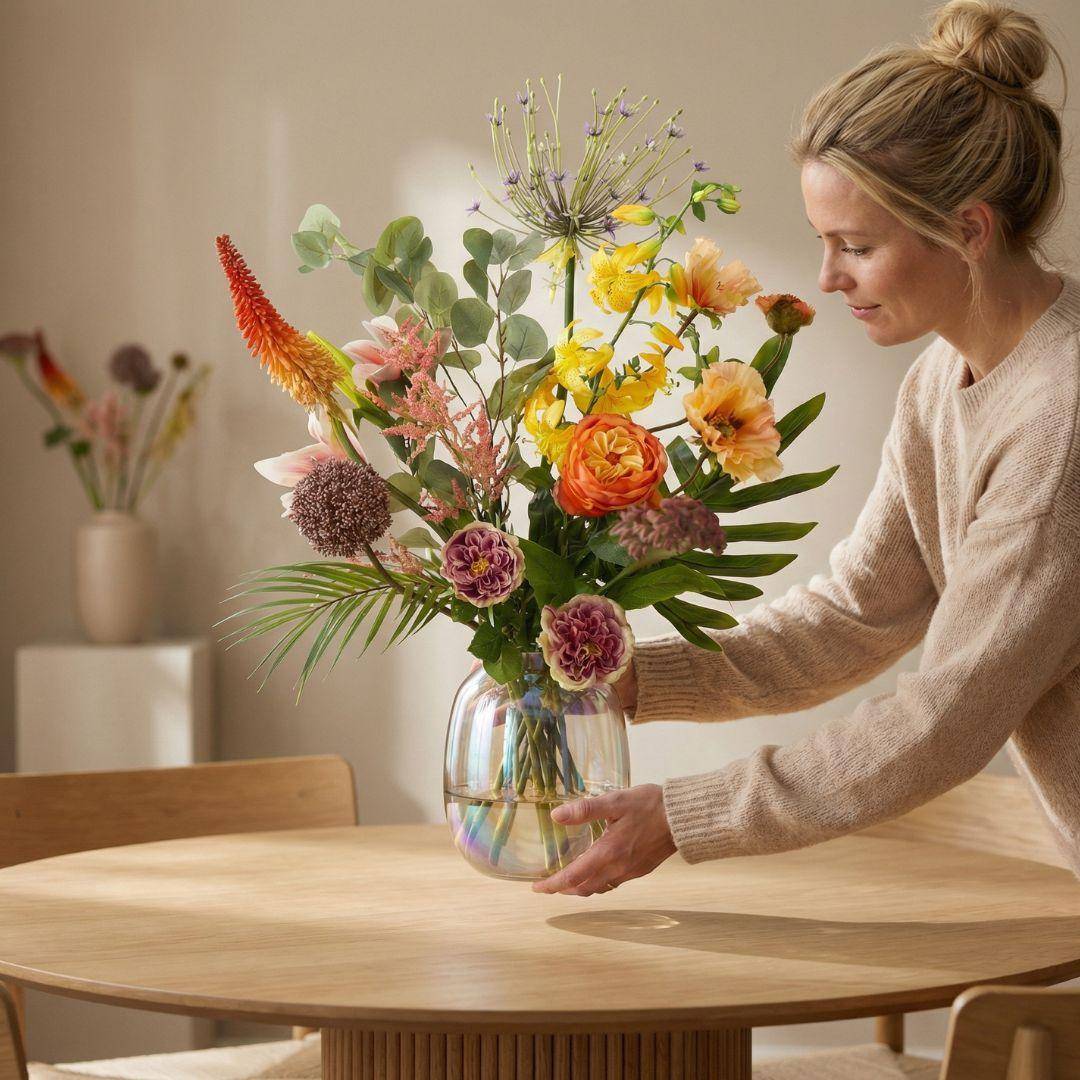 Bouquet de fleurs artificielles chic tropical - 13 tiges - ↕105cm - Plante artificielle - Image 6