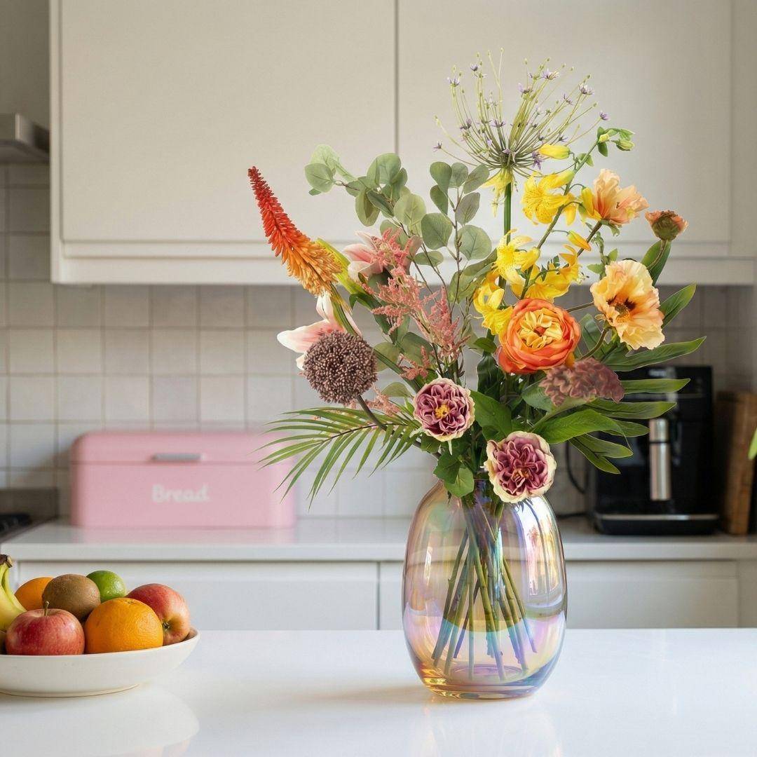Bouquet de fleurs artificielles chic tropical - 13 tiges - ↕105cm - Plante artificielle - Image 4