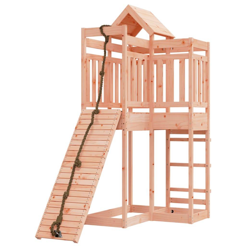 Helloshop26 - Maisonnette de jeu avec mur d'escalade 107 x 196 x 238 cm bois massif douglas - Image 2