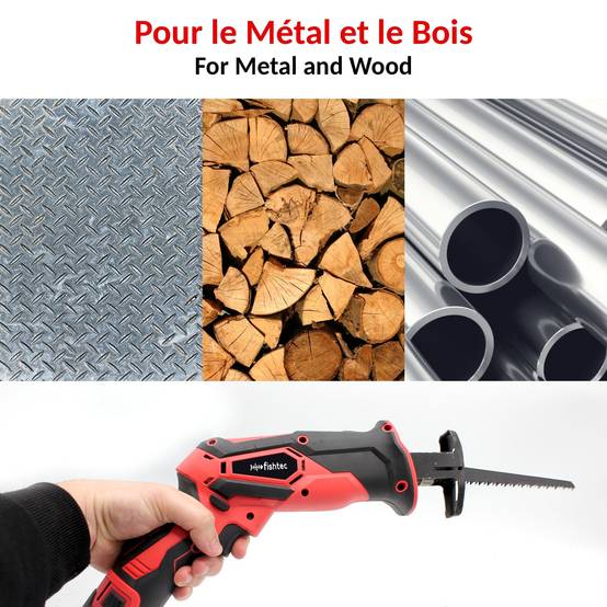 Scie Sabre Électrique Sans Fil à Bras Télescopique 170 cm et Mâchoire de Serrage - Image 5