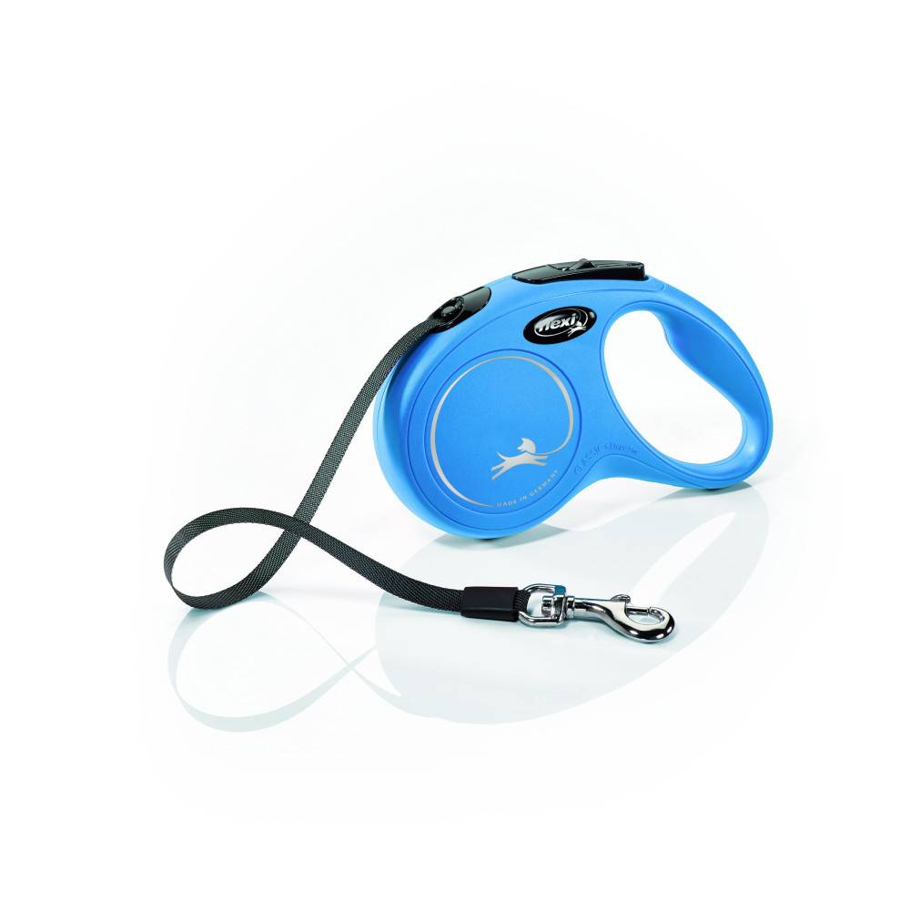Flexi - Laisse sangle 5 mètres S Max 15 KG bleu  laisse pour chien - Image 3
