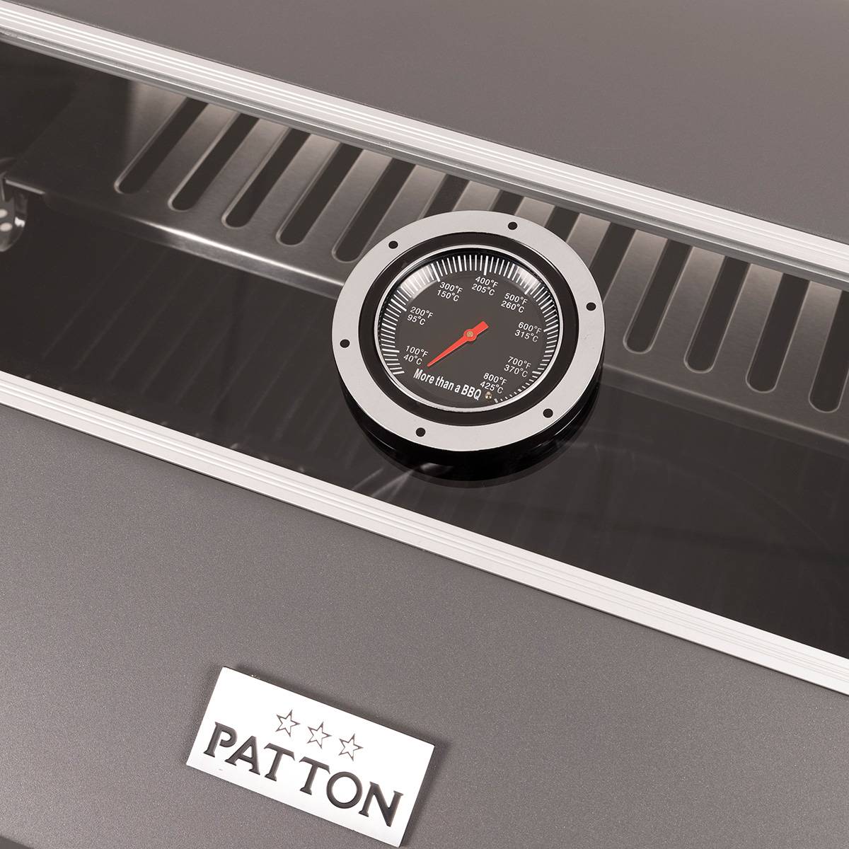 Barbecue à gaz Patton Patio Pro Chef avec 4 brûleurs et brûleur latéral - Frozen Grey - Image 9