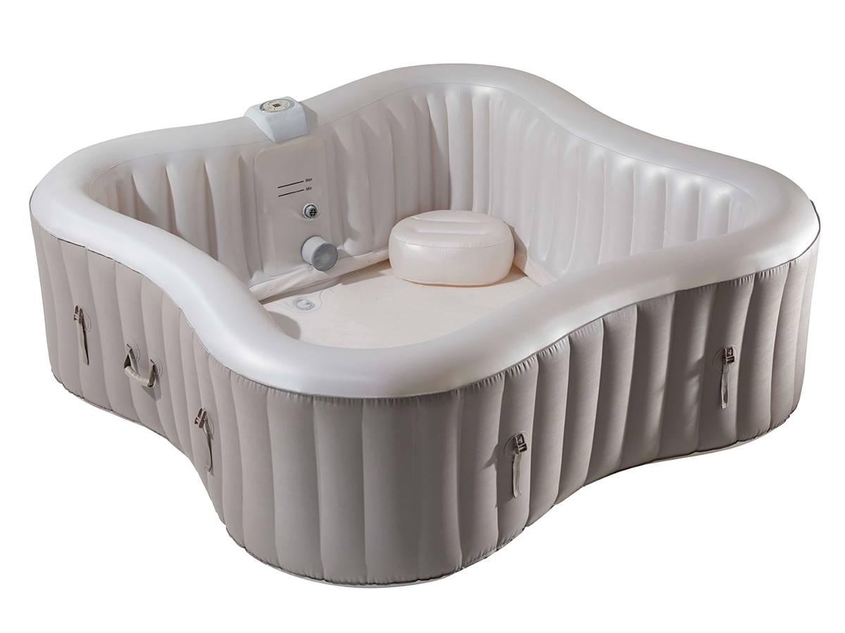 Infinite Spa - Spa gonflable Élite Plus trèfle Bulles 4 places + Accessoires offerts - Infinite Spa