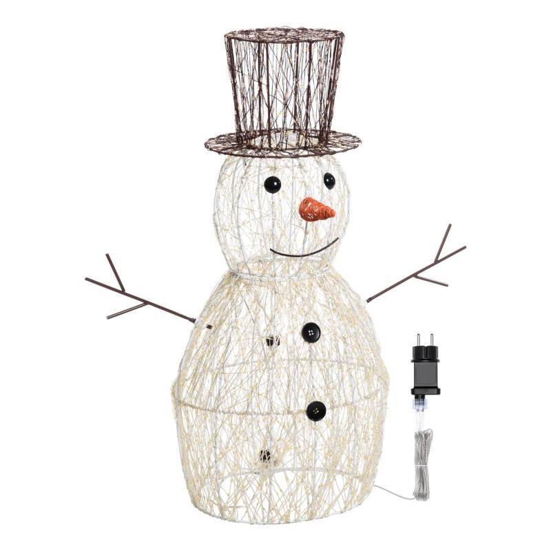 Lotti - Bonhomme de Neige lumineux 3D H70cm HDM Métal Pro 3600 MicroLED blanc chaud et froid FlashLED Diamond Lotti - Image 5