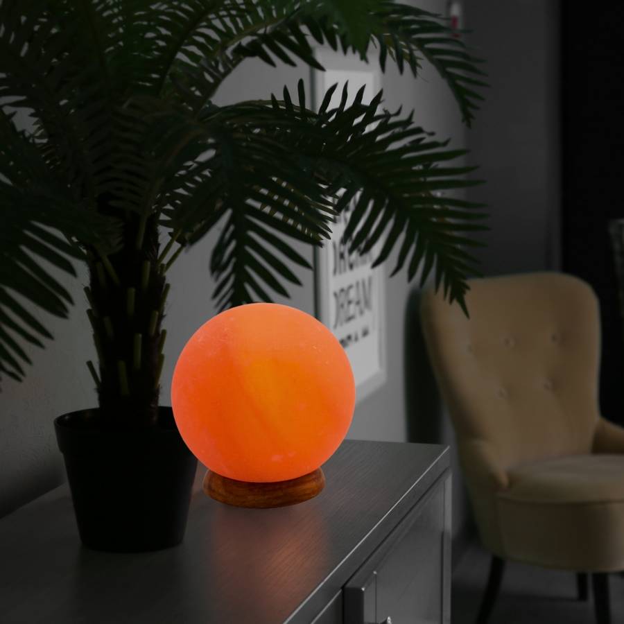 Zen Light - Lampe en Sel d'Himalaya Moon - Matériau 100% Naturelle-Sculptée à la Main–Câble et Ampoule Fournis- Zen'Light - Image 4