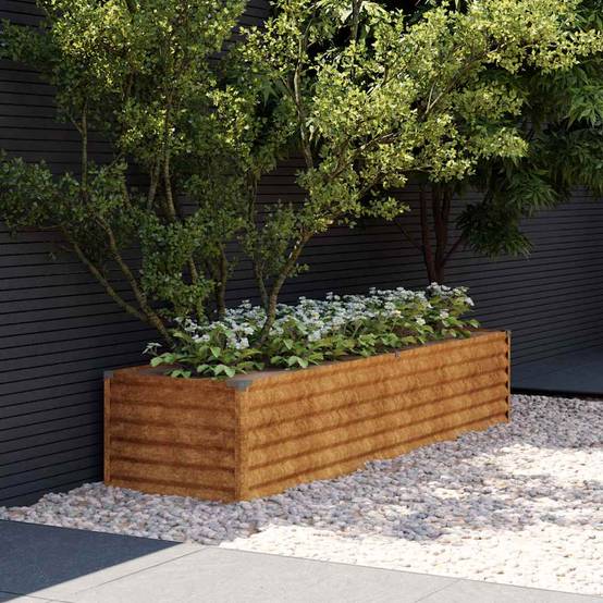 Vidaxl - Jardinière surélevée 194 x 50 x 36 cm Acier Corten vidaXL 151976 - Image 1
