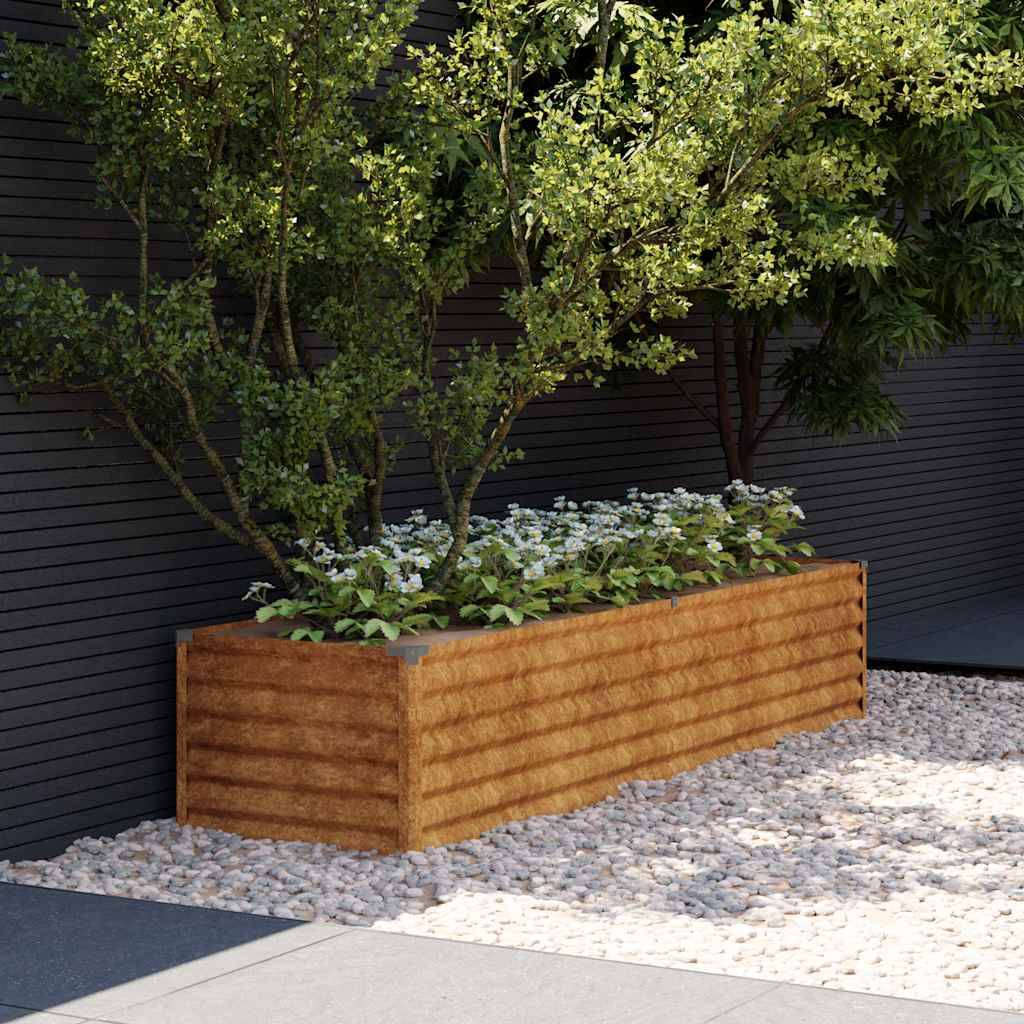 Vidaxl - Jardinière surélevée 194 x 50 x 36 cm Acier Corten vidaXL 151976 - Image 1