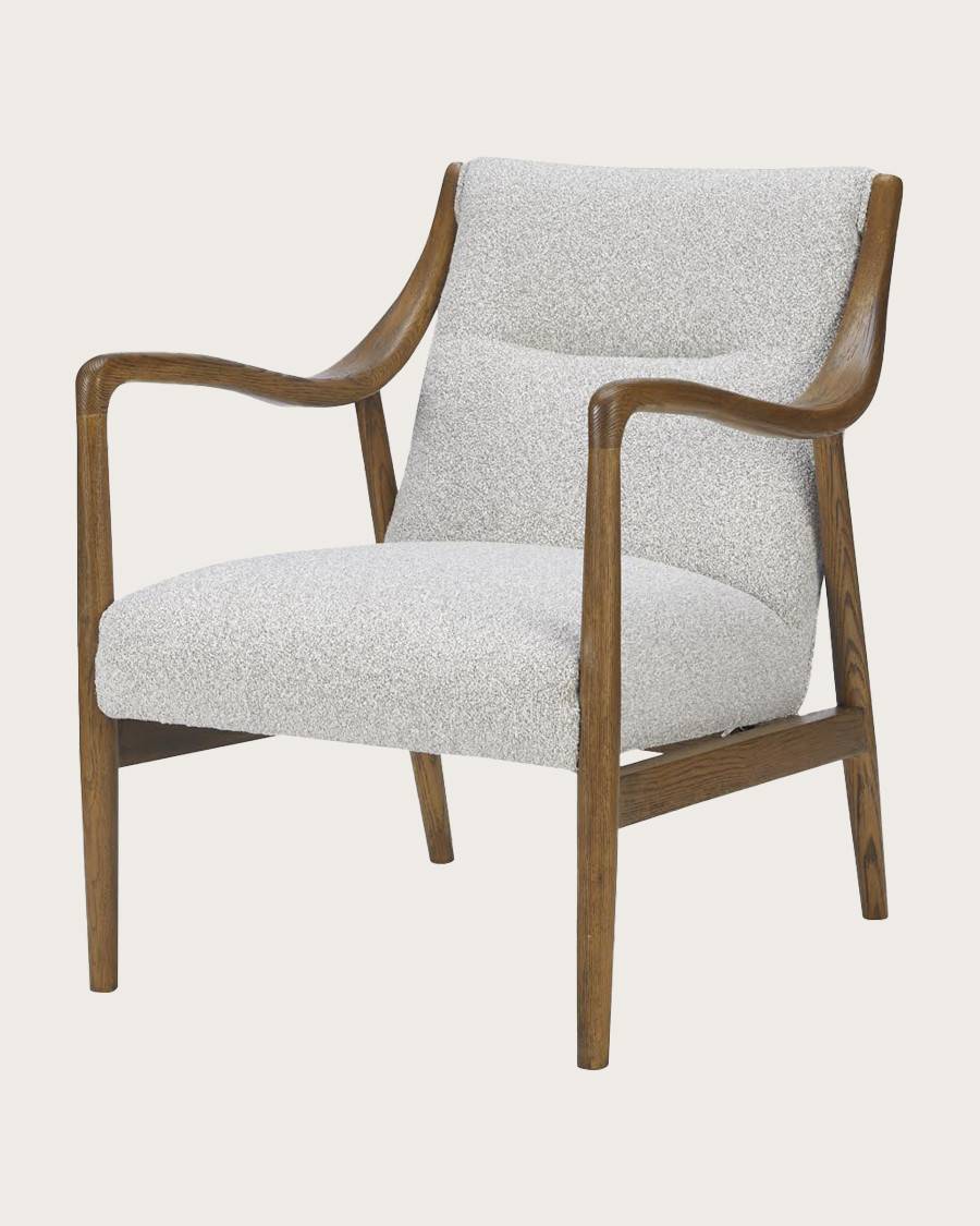 Ambre - Fauteuil en bois massif chêne et en lin - UNIQKA - Image 4