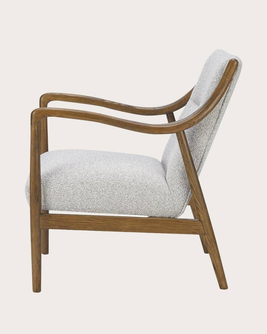 Ambre - Fauteuil en bois massif chêne et en lin - UNIQKA - Image 5