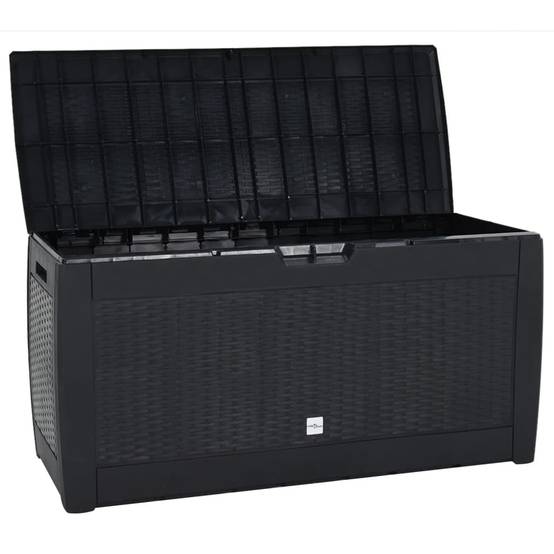 Boîte de stockage jardin 119 x 48 x 60 cm polypropylène anthracite - Image 5