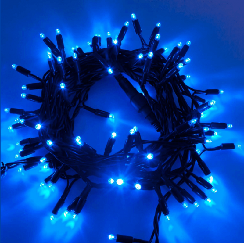 Lotti - Guirlande lumineuse LED 10M 120 LEDS bleues raccordable professionnelle 230V IP67 extérieur Lotti - Image 1