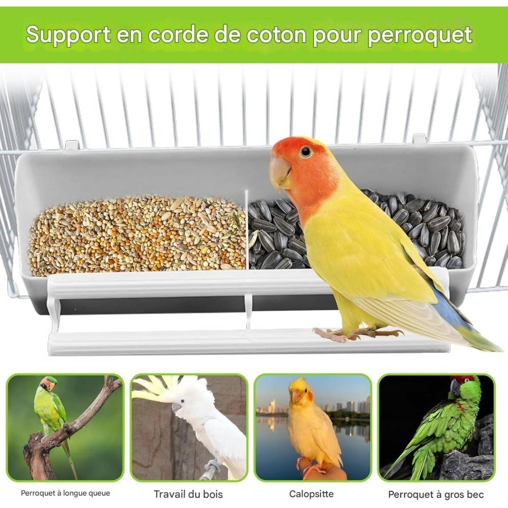 Lot De Quatre Gamelles Mangeoire Pour Oiseaux - Lytech - Image 4