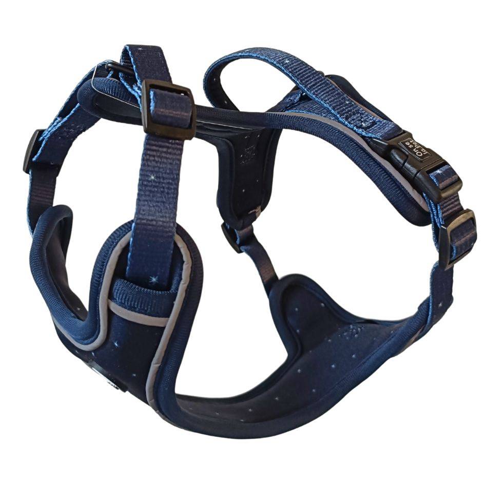 Harnais Premium pour chien confortable – Bleu Nuit – On se la Pet - Image 1