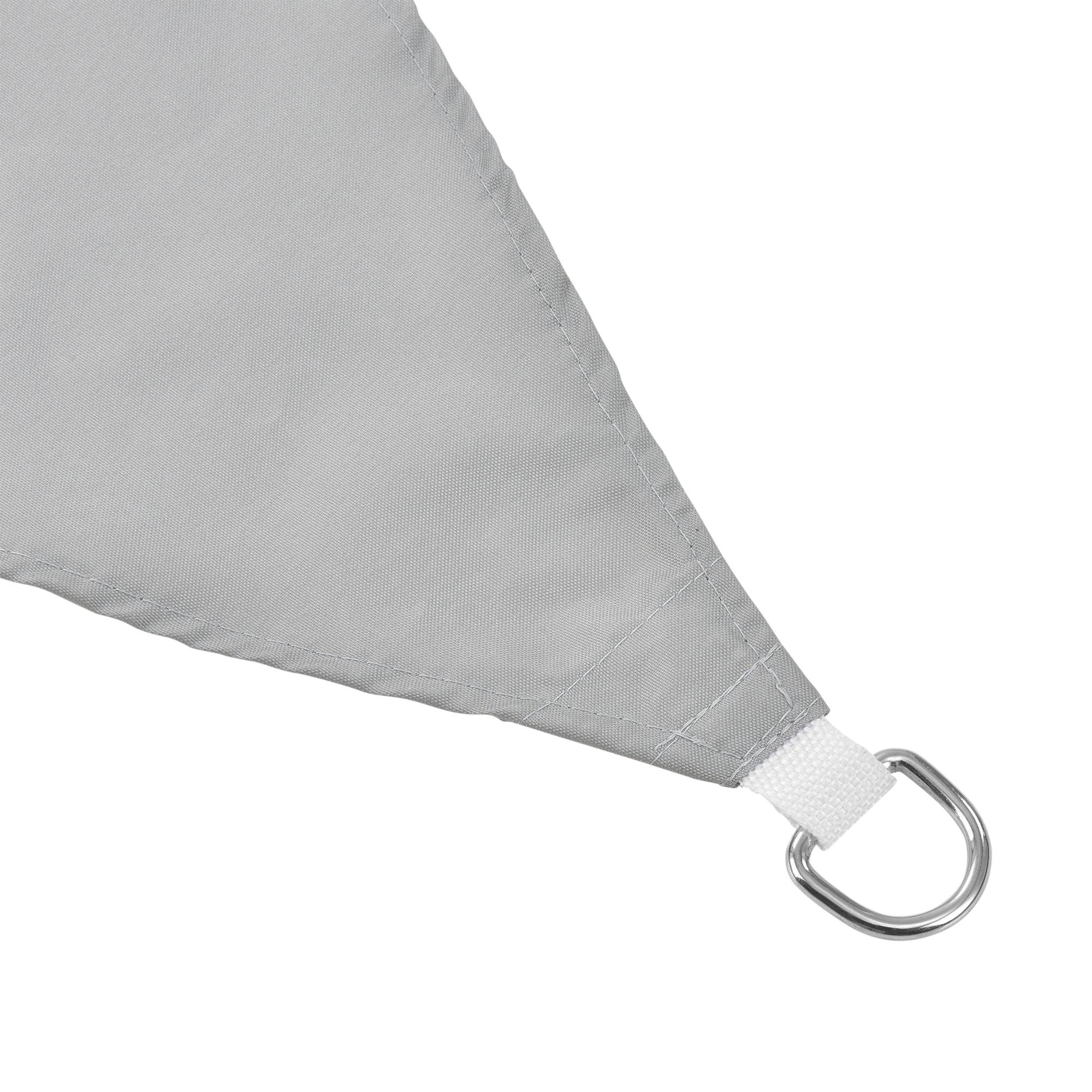 Helloshop26 - Voile d'ombrage de protection polyester polyuréthane quadrilatéral 2x3 m gris clair - Image 2