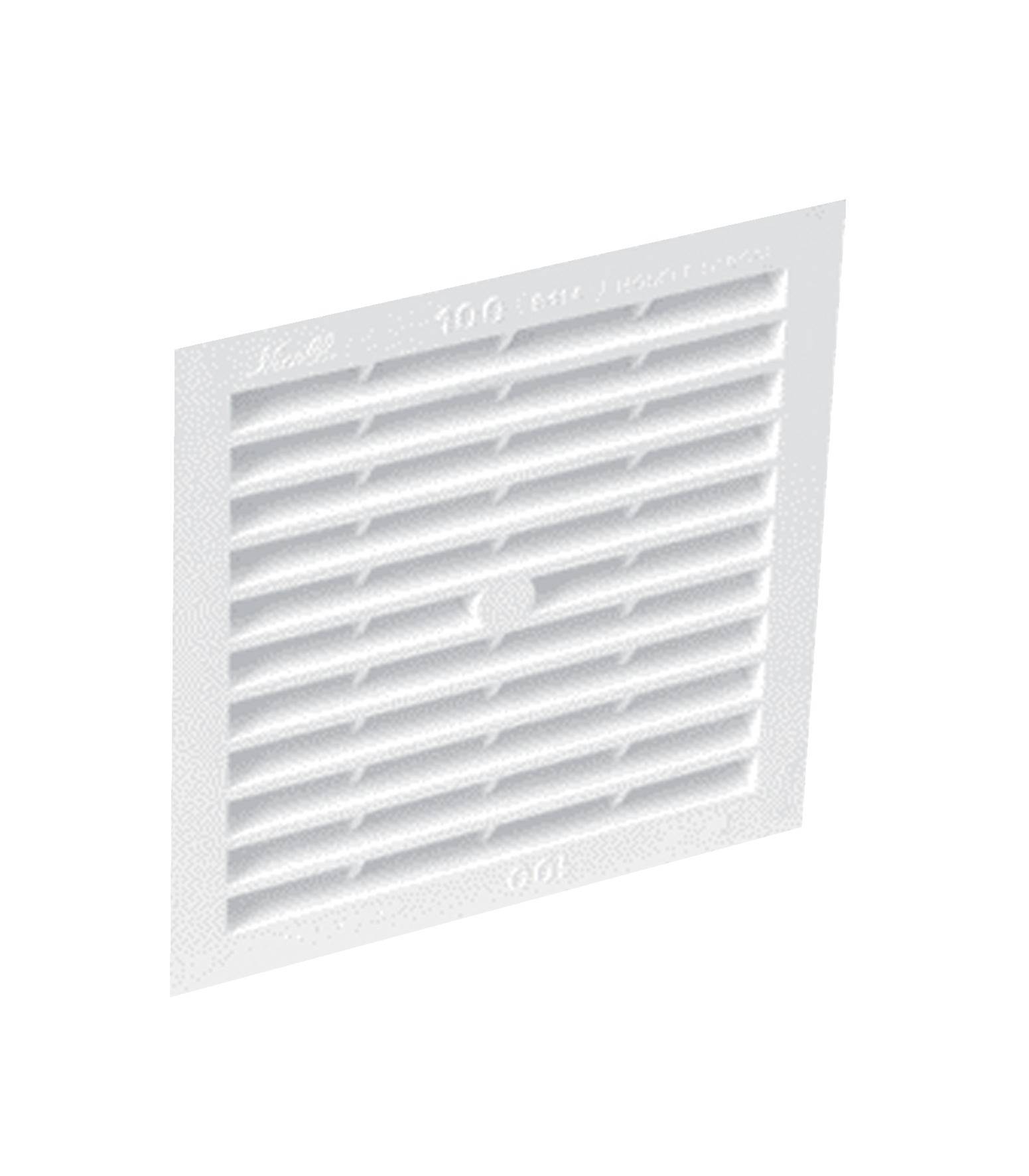 Grille de ventilation carrée à visser ou à coller type 150cm2 - NICOLL - 1B164