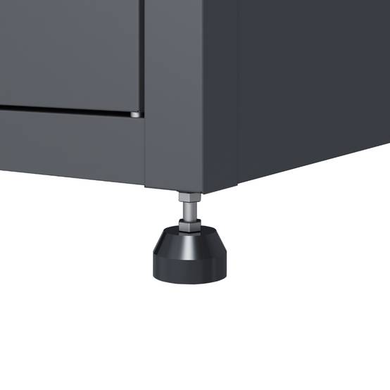 Couleurs du monde - Armoire grand format gris avec jardinière intégrée – grand rangement extérieur décoratif - Image 9