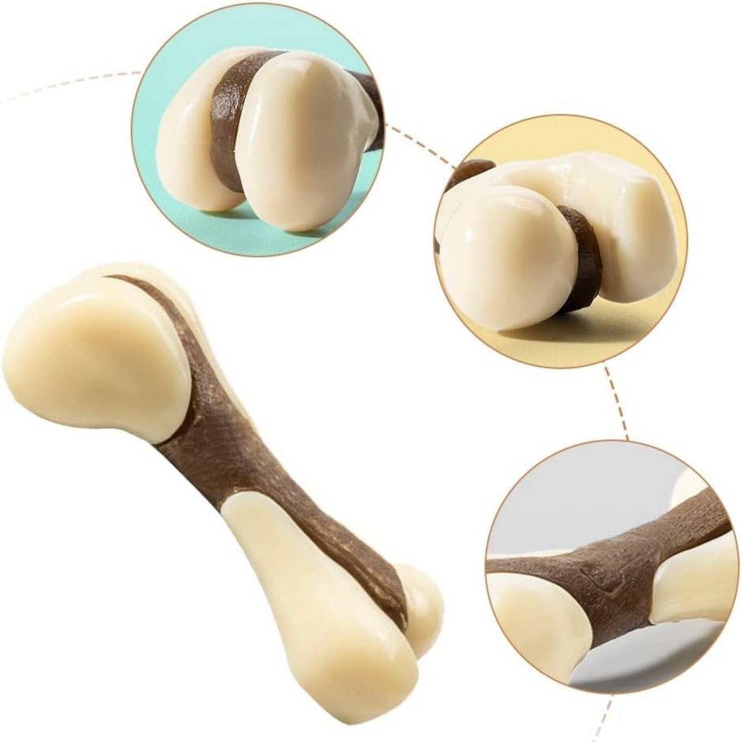 DtopbuyAge - Jouet à mâcher pour chiots : Forme d'os, dentition DtopbuyAge - Image 2