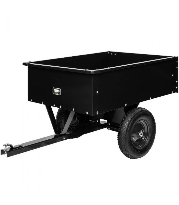 Remorque basculante 150 kg pour tracteur tondeuse, benne acier – TEXAS 90053034 - Image 1