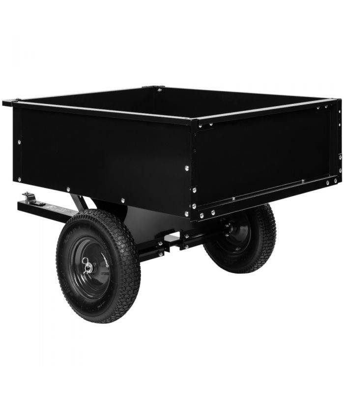 Remorque basculante 150 kg pour tracteur tondeuse, benne acier – TEXAS 90053034 - Image 4