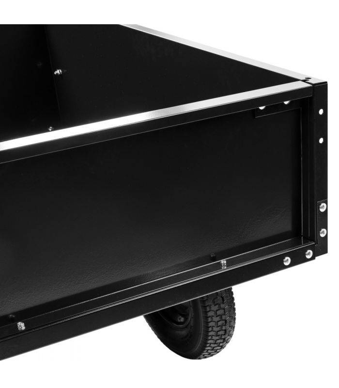 Remorque basculante 150 kg pour tracteur tondeuse, benne acier – TEXAS 90053034 - Image 10