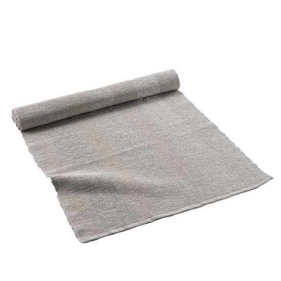 Chemin de Table en Coton "Eldora" 40x140cm Taupe - Image 1