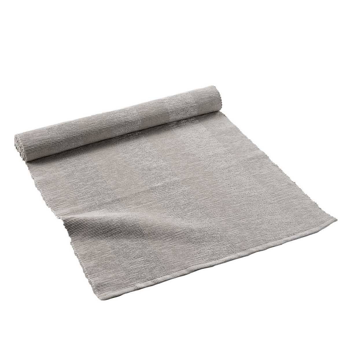 Chemin de Table en Coton "Eldora" 40x140cm Taupe - Image 1