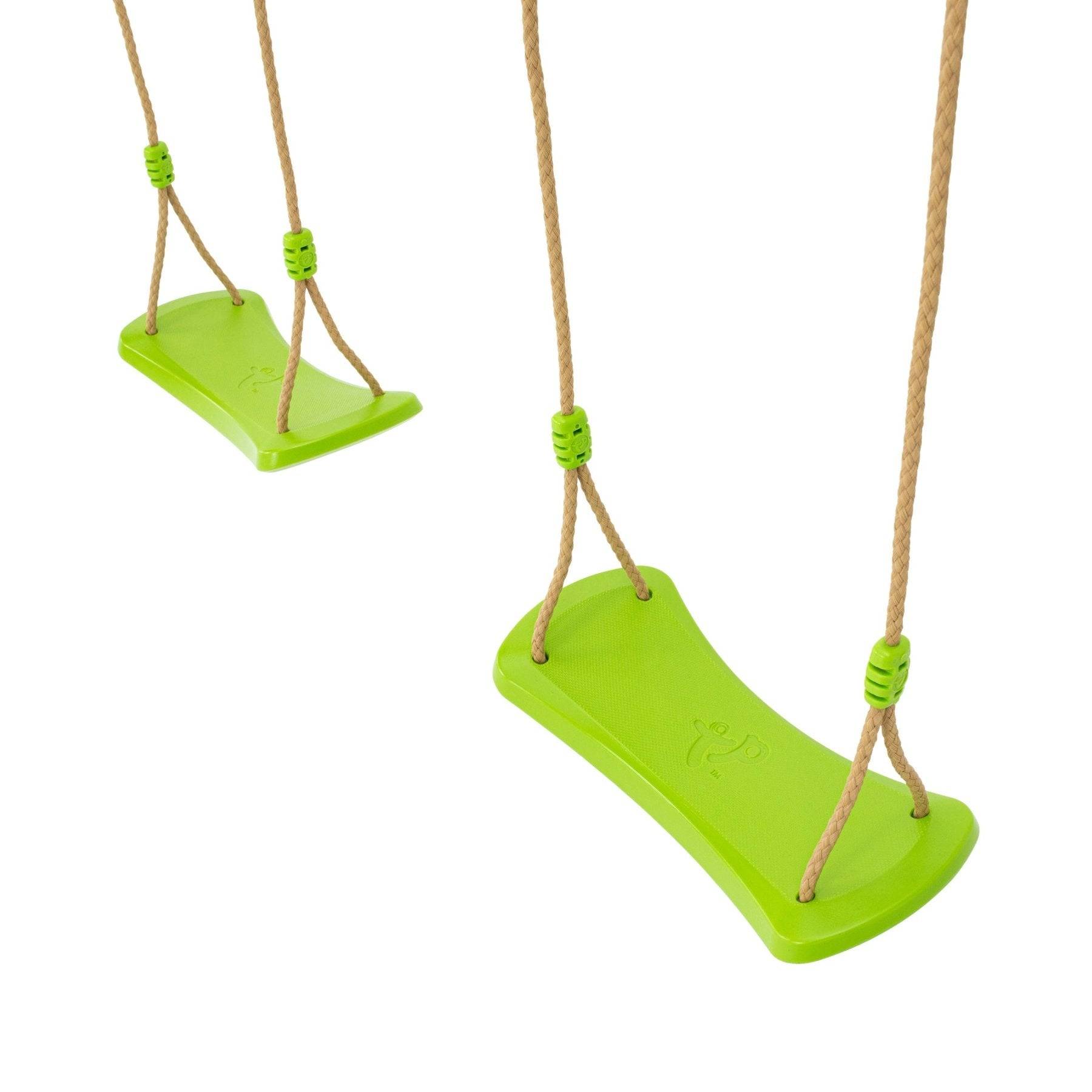 Tp Toys - Portique GINESTE 2 balançoires - échelle corde - kit d'ancrage - bois FSC® h209 cm - Image 6