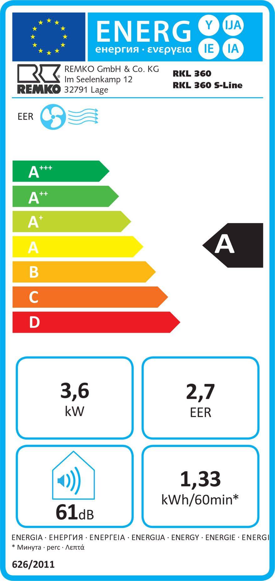 CLIMATISEUR MONOBLOC REMKO RKL 360 ECO 3,5 KW BLANC - REMKO - 1616360 - Image 2