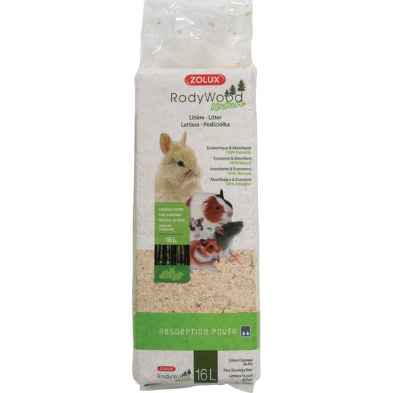 Zolux - Litière rodywood nature 16 litres pour rongeur poids 0.96 kg - Image 2
