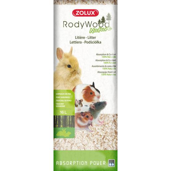Zolux - Litière rodywood nature 16 litres pour rongeur poids 0.96 kg - Image 1