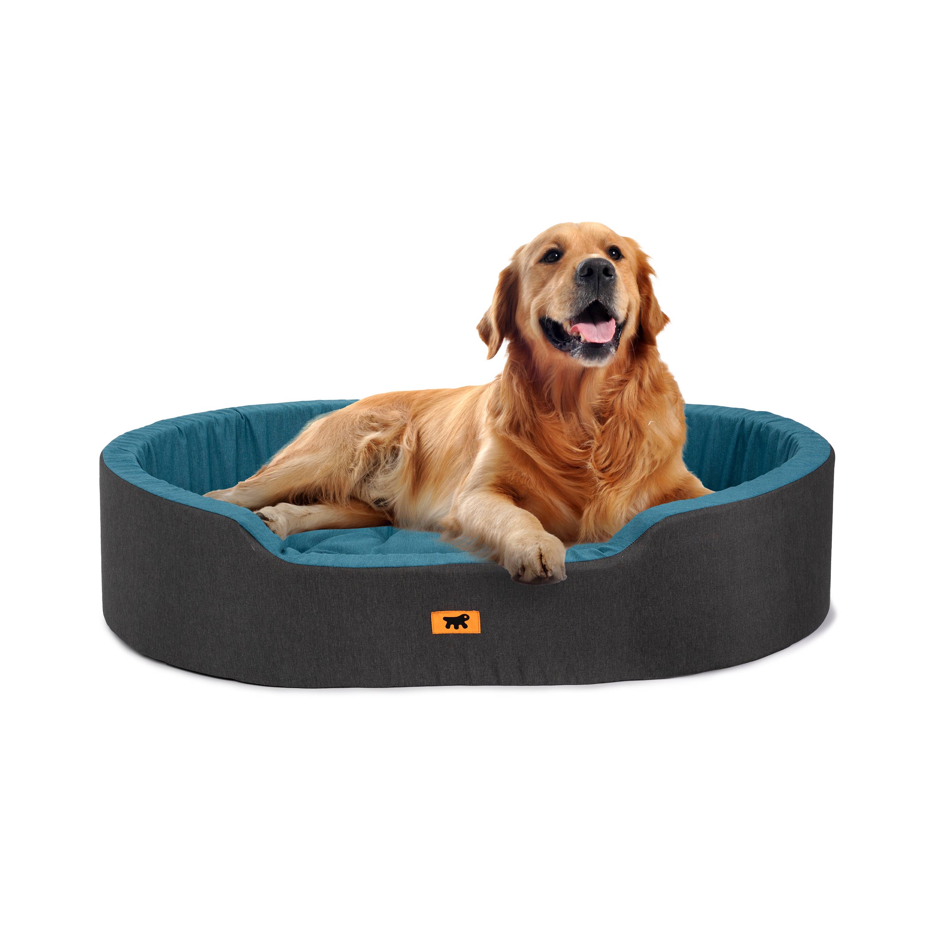 Ferplast - Ferplast Panier Chien Dandy, Coussin Amovible et Lavable, Housse en Coton avec Rembourrage Doux, Grand Lit pour Chien, 110 x 70 x H 23 cm, Bleu - Image 4