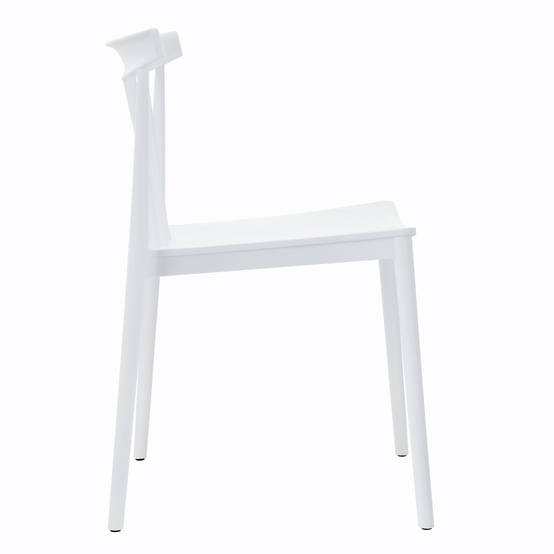 Oviala - Chaise de terrasse en polypropylène blanche Lisboa - Oviala - Image 3