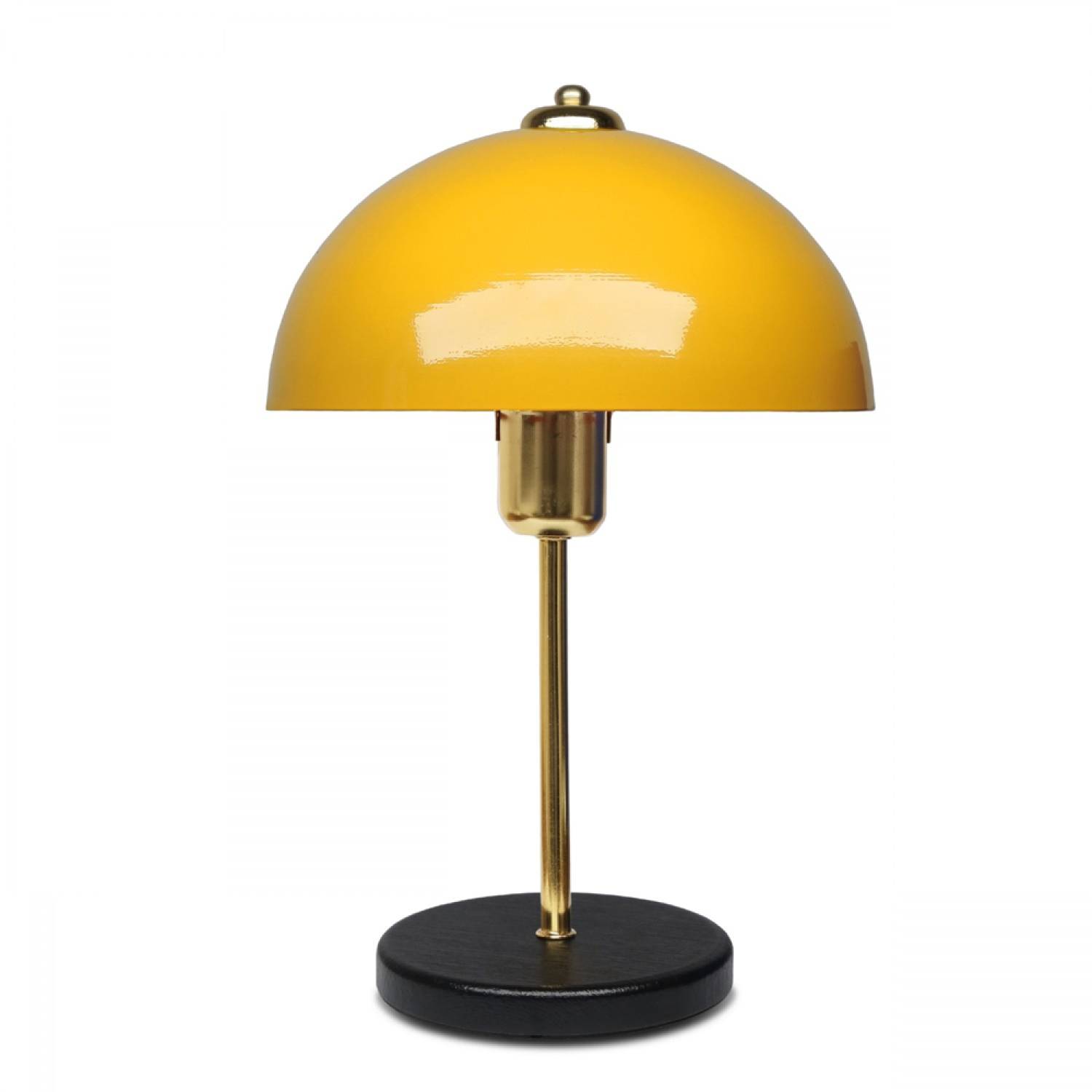 Concept Usine - Lampe de table champignon jaune 38cm EDITH - Image 1