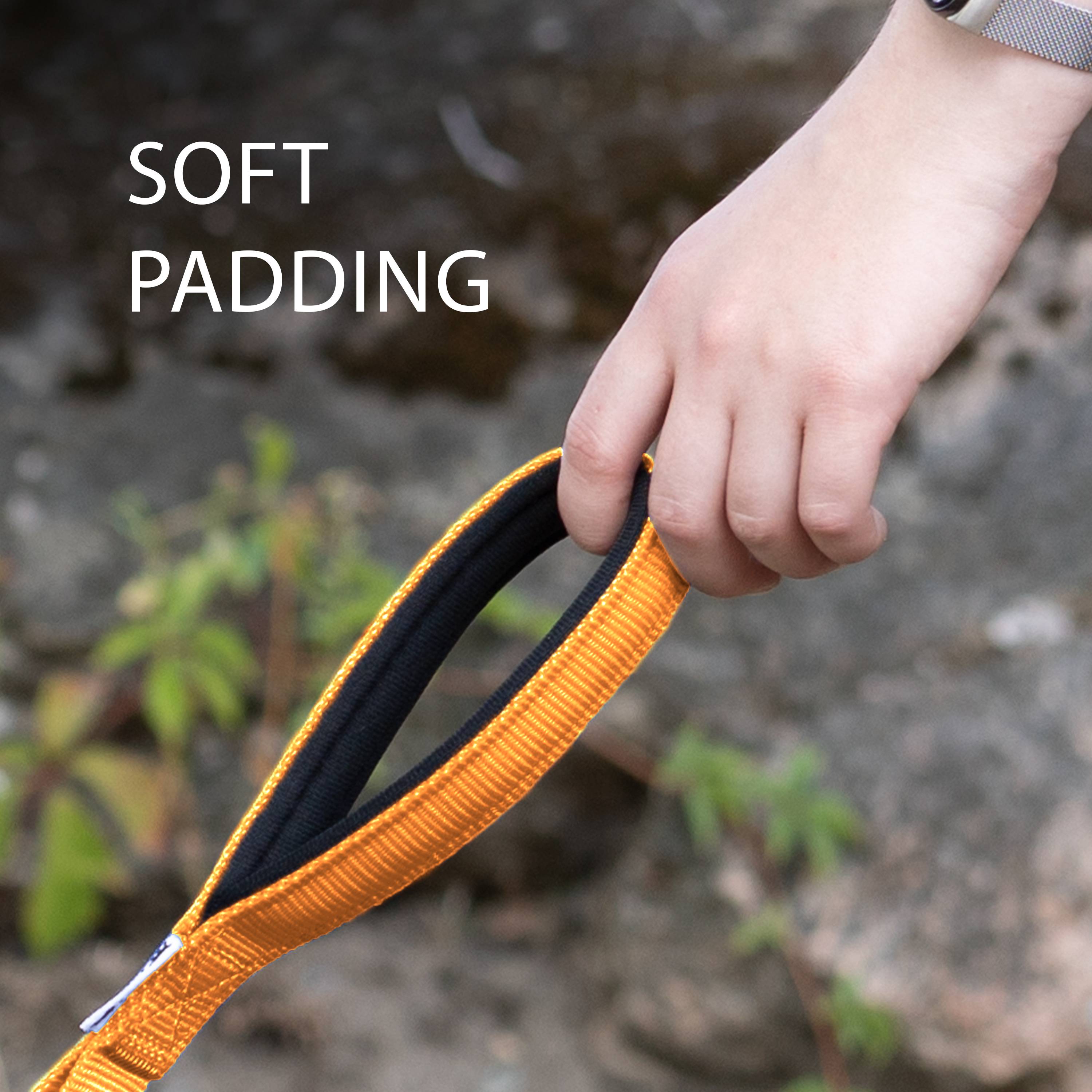 Ferplast - Ferplast laisse pour chien DAYTONA, Laisse en nylon pour petit chien, 120 cm, avec poignée rembourrée confortable et mousqueton en métal. Orange - Image 7