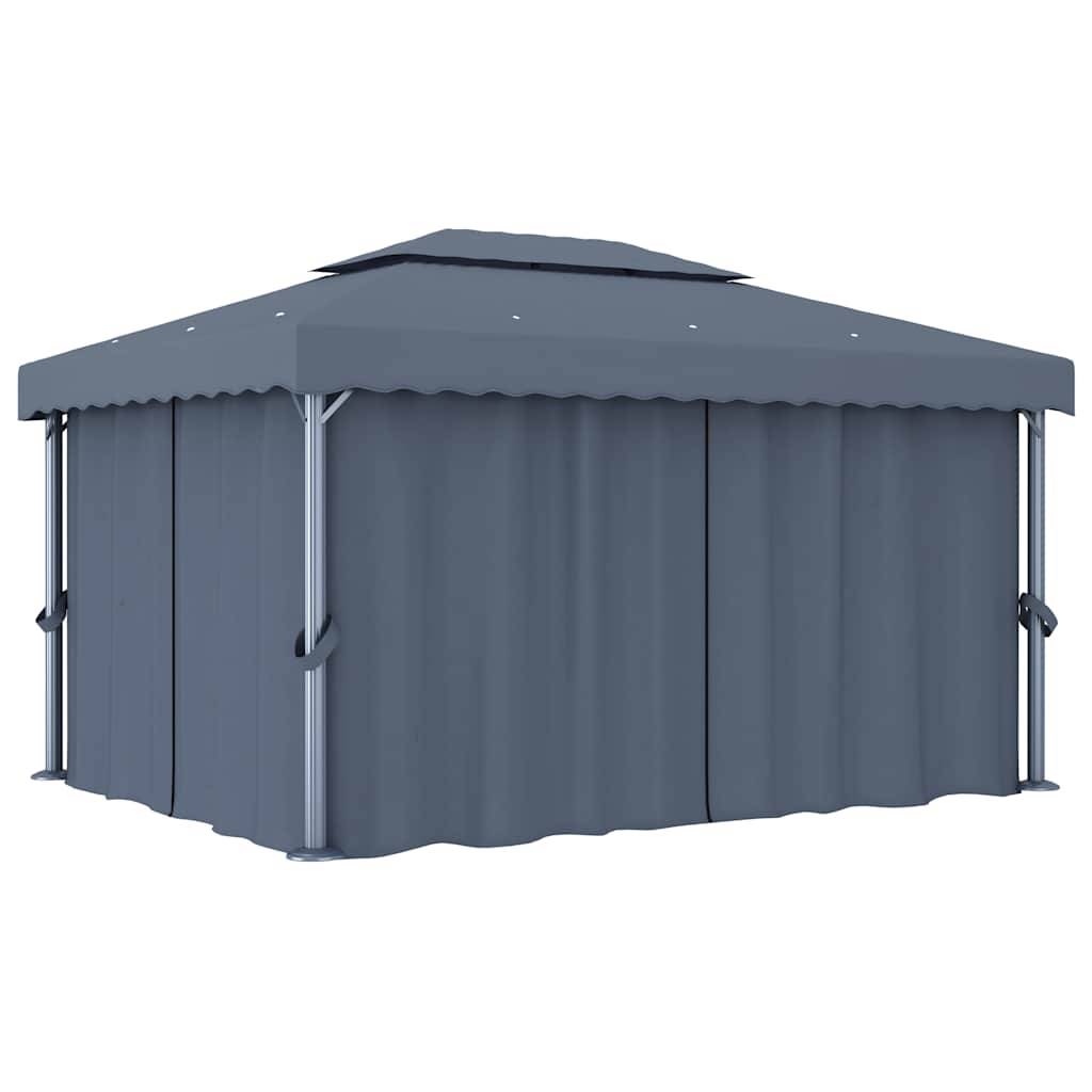 Tonnelle Aluminium Anthracite 4 x 3 x 2.64 m - PANGIVO - Image 1