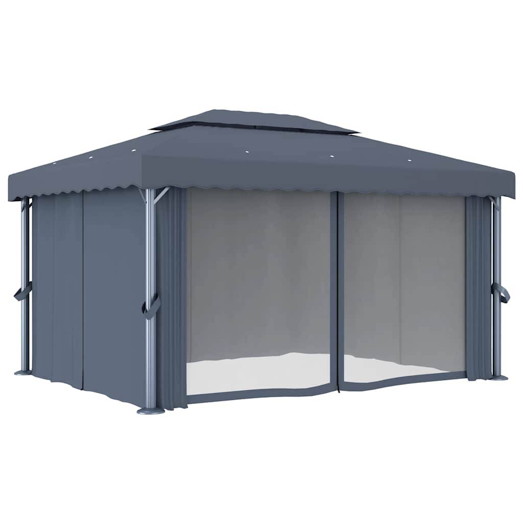 Tonnelle Aluminium Anthracite 4 x 3 x 2.64 m - PANGIVO - Image 3