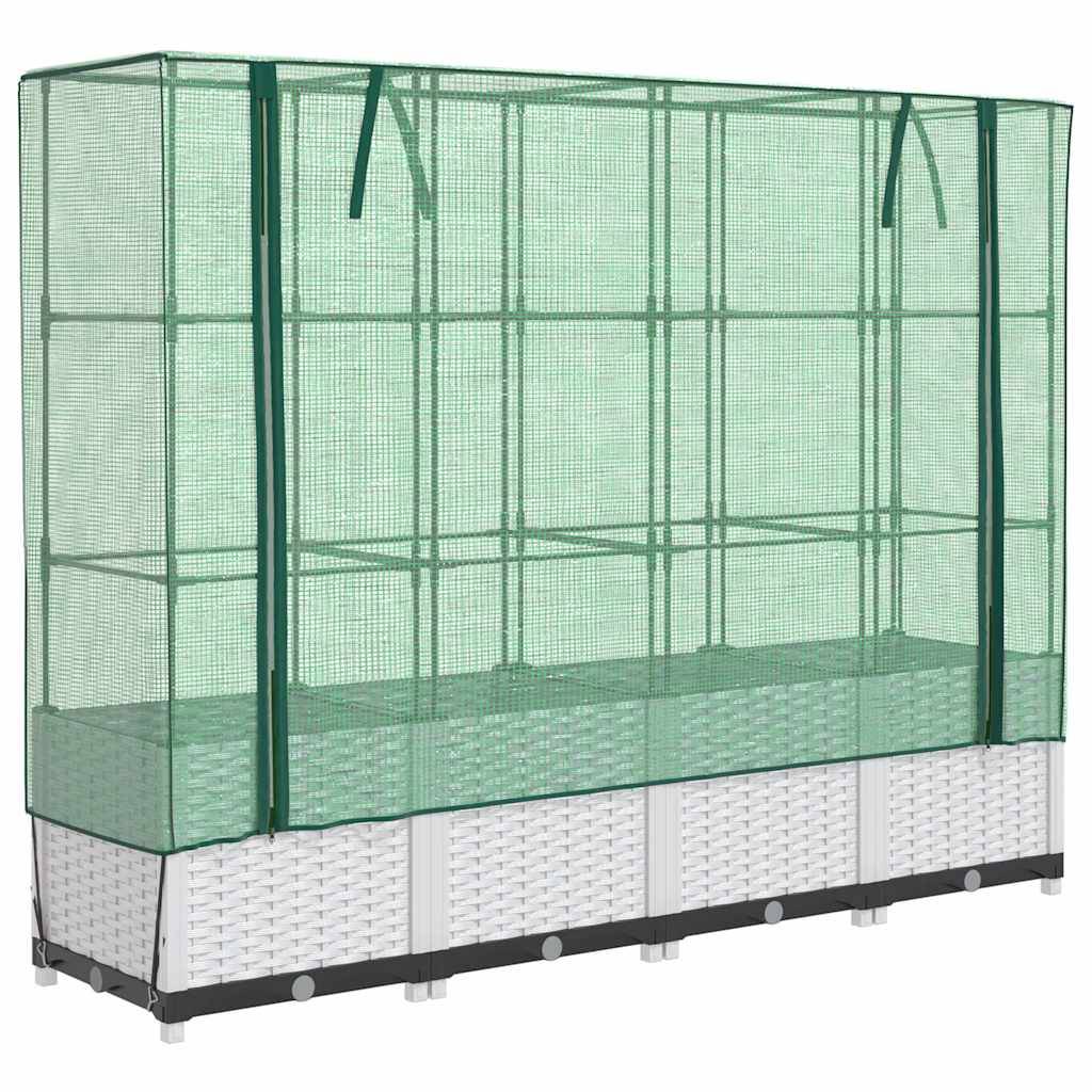 Vidaxl - Jardinière surélevée avec housse aspect rotin 160x40x138 cm vidaXL 4015844 - Image 2