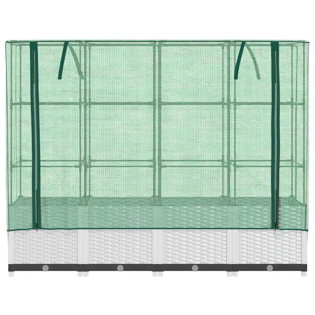 Vidaxl - Jardinière surélevée avec housse aspect rotin 160x40x138 cm vidaXL 4015844 - Image 9