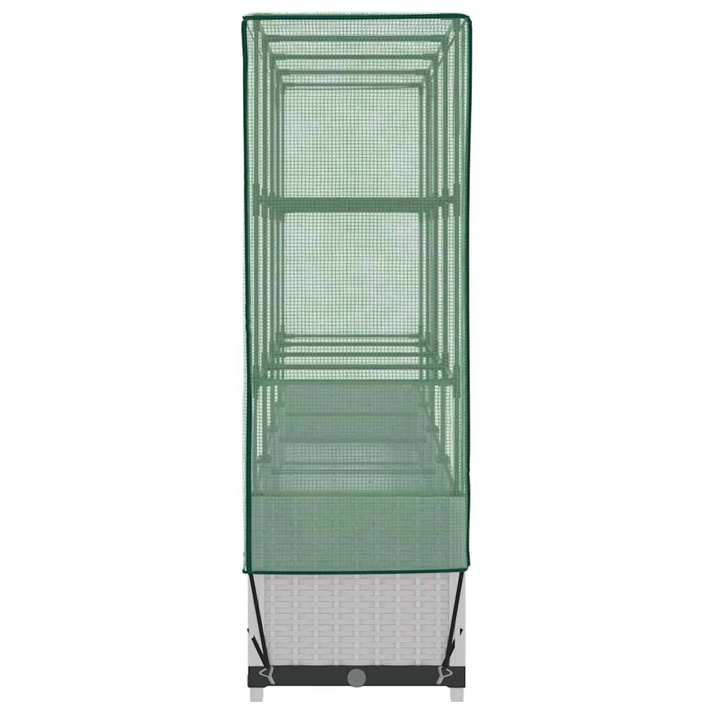 Vidaxl - Jardinière surélevée avec housse aspect rotin 160x40x138 cm vidaXL 4015844 - Image 6