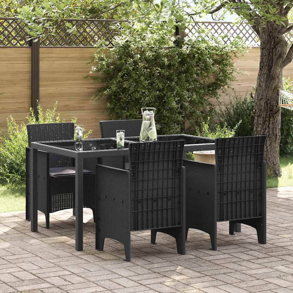 Lot De 4 Chaises De Jardin - Fauteuils De Jardin Anthracite 53 x 49 x 85 cm PP - Image 2